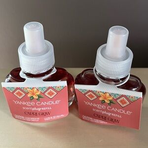 Two New Yankee Candle Capri Glow Plug In Scented Refills